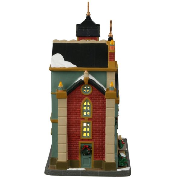 Lemax Caddington Village Church - Edificio Illuminato Per Presepi E Villaggi - Foto 10
