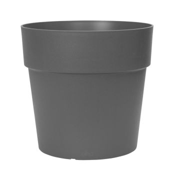 Elho Vibia Campana pot de fleurs droite ronde 30 cm anthracite