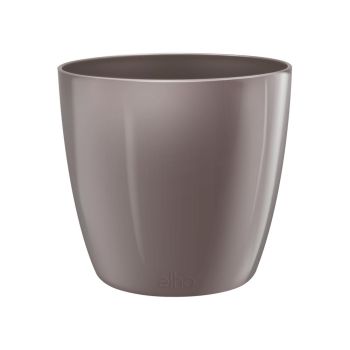 Elho brussels diamond Blumentopf rund 16 cm Oyster Pearl