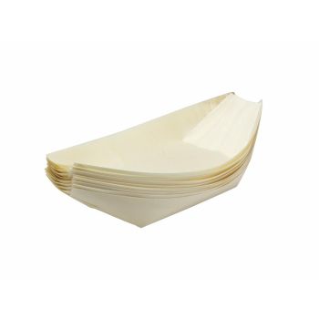Plats de service en bois 22x11 cm 10 pièces