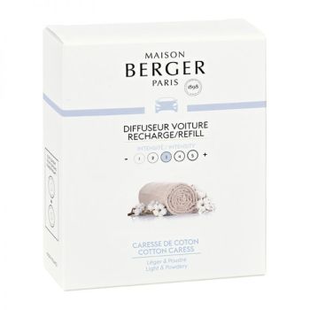 Maison Berger Paris Cotton caress Autoduft Refill 2 stuks