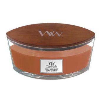 WoodWick ellipse candle chili pepper gelato 