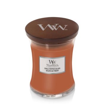 WoodWick medium candle chili pepper gelato 
