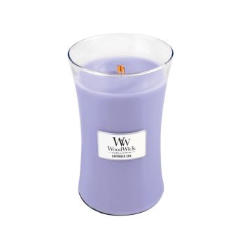 WoodWick large candle lavender spa 