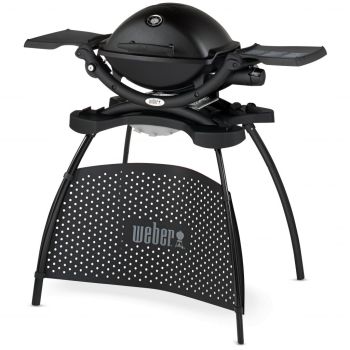 Weber Q1200 black stand gasbarbecue