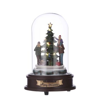 Luville - Globe with Christmas tree battery operated