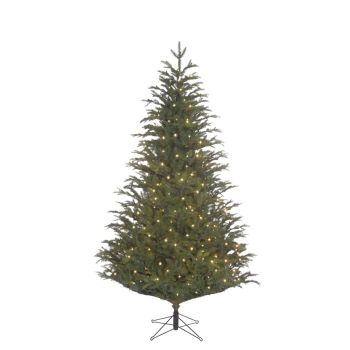 Black Box Trees Frasier - árbol de navidad artificial con iluminación verde 2,15m x 1,45m