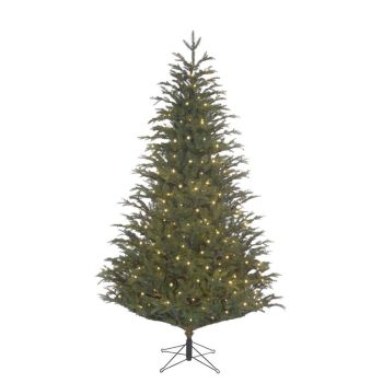 Black Box Trees Frasier - árbol de navidad artificial con iluminación verde 2,3m x 1,47m