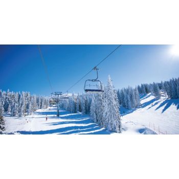 My Village Background Cloth - Ski Lift 150x75 cm
