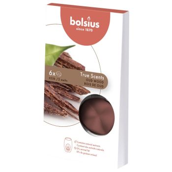 Bolsius waxmelts true scents oud wood 6 stuks