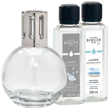 Lampe Berger giftset brander essentielle ronde so neutral & cotton caress 2x250 ml