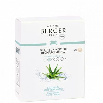 Maison Berger Paris ricarica profumo auto acqua di aloe vera 2 pezzi