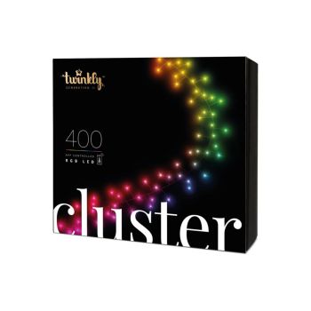 Twinkly Generation II LED Christmas Lighting, cluster of 400 lights, 6 meters, multicolor