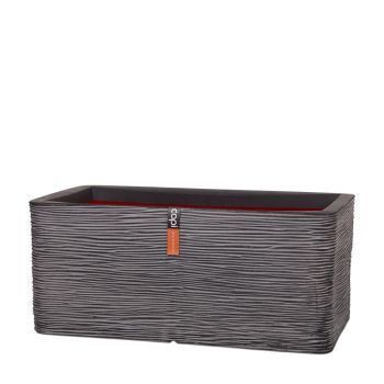 Capi nature rib nl Blumentopf Rechteck 73x39x32cm anthrazit