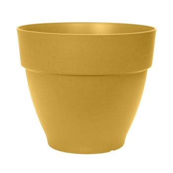 Elho Vibia Campana bloempot rond 30 cm honinggeel