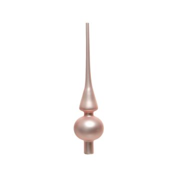 Decoris puntale per albero di natale 26cm in vetro, colore rosa 1 pezzo