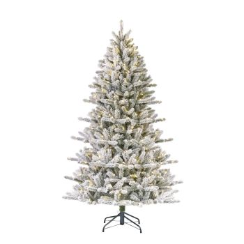Black Box Trees Snowdon frosted artificial christmas tree with snow and lighting green 2,3 m x 1,35 m