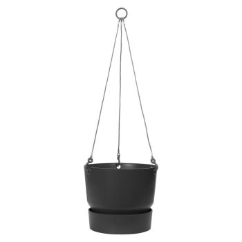 Elho Greenville Hangschaal kunststof 24 cm living black
