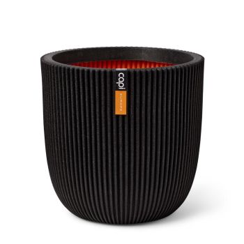 Capi nature groove nl bol bloempot 43x41 cm zwart
