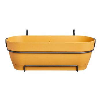 Elho Vibia Campana balkonbak Allin1 50 cm honing geel