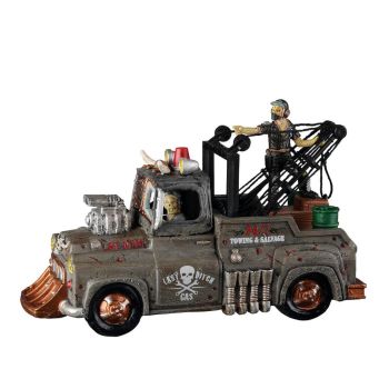 Lemax last ditch tow truck Spooky Town 2022