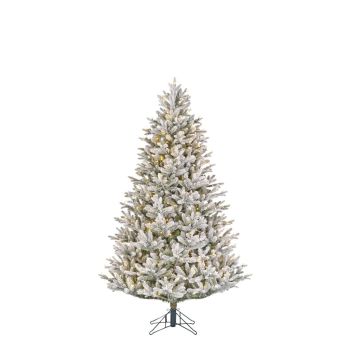 Black Box Trees Frasier artificial christmas tree with snow and lighting green 1,85 m x 1,24 m