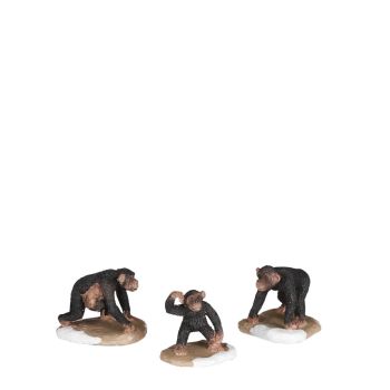 Luville General Chimpanzee family 3 stuks