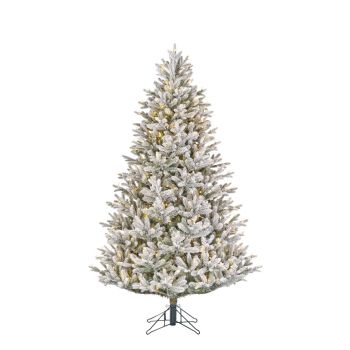 Black Box Trees Frasier artificial christmas tree with snow and lighting green 2,15 m x 1,45 m