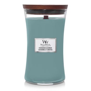 WoodWick large candle evergreen cashmere 