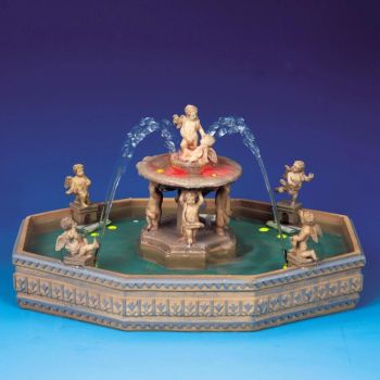 Lemax lighted village square fountain General 2001