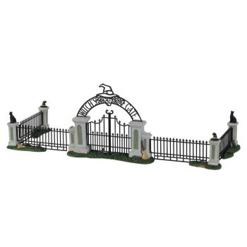 Lemax witch gate, set of 5 Spooky Town 2022