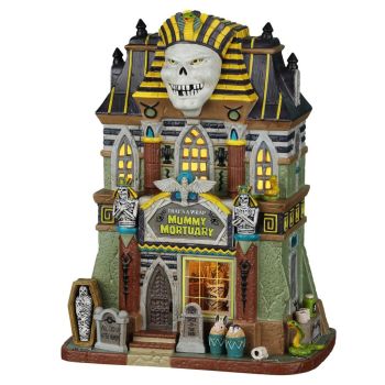 Lemax that´s a wrap mummy mortuary Spooky Town 2022