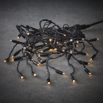 Luca Lighting koppelbare kerstverlichting Connect 24 ijspegel warm wit 49LED 300x40cm