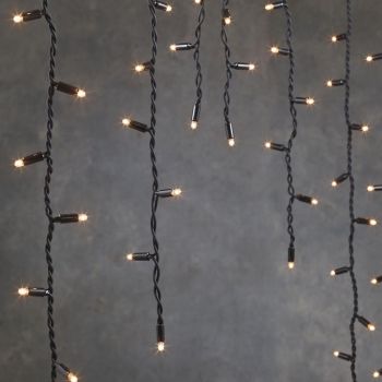 Luca Lighting koppelbare kerstverlichting Connect 24 ijspegel warm wit 98LED 200xh100cm