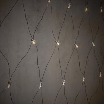 Luca Lighting verbindbare Weihnachtsbeleuchtung Connect 24 Netz schwarz warmweiß 182LED 300x300cm