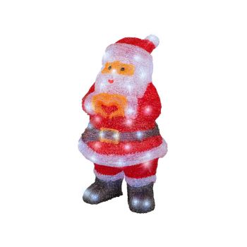 Lumineo LED Santa Claus Acrylic 21,7x23x41,5cm