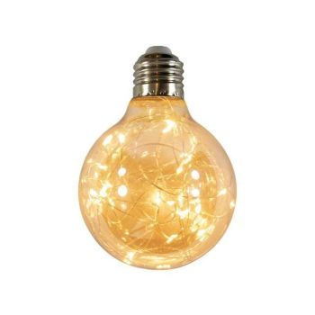 Bombilla LED E27 con cable de luces 25 bombillas g80