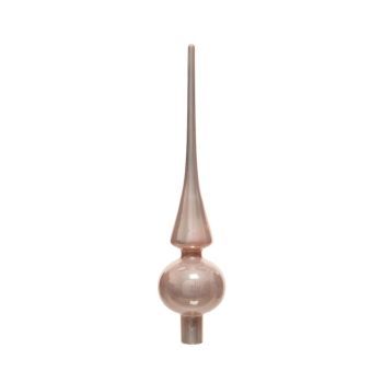 Decoris puntale per albero di natale 26cm in vetro, colore rosa 1 pezzo