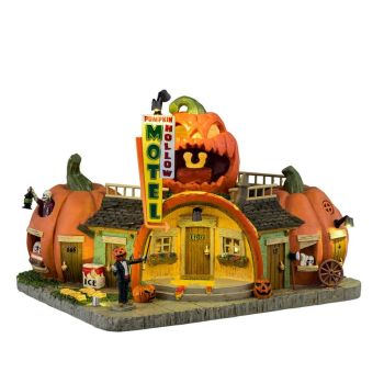 Lemax pumpkin hollow motel Spooky Town 2024