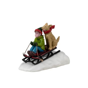 Lemax doggone downhill sledding Caddington Village 2024