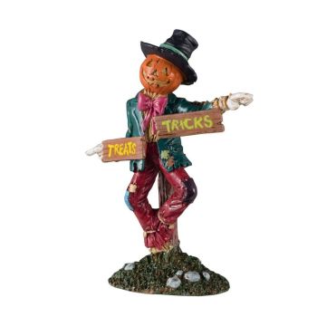 Lemax scarecrow signpost Spooky Town 2024
