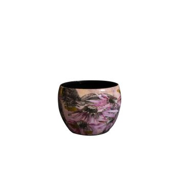 TS Collection Blumentopf Polly Metall 9x7cm Pink