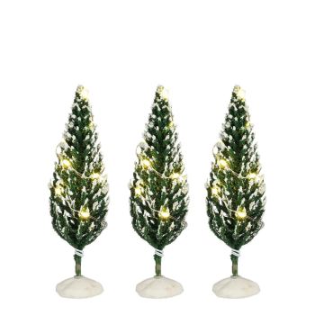 Luville General Snowy conifer lighted