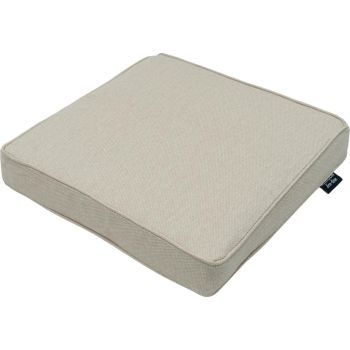 Madison Luxus Sitzkissen 40x40cm Beige canvas eco+