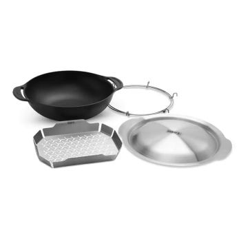 Weber a conçu un wok et un cuiseur vapeur