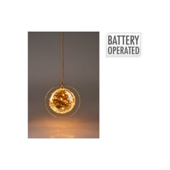 Rond hangornament met led 20cm