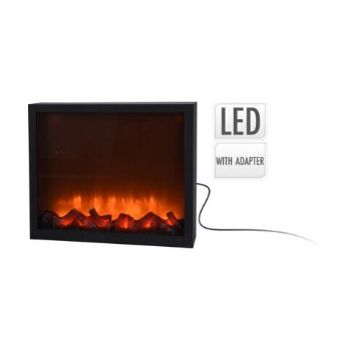 Mini chimenea LED Merkloos con efecto de llama 41 x 25 cm