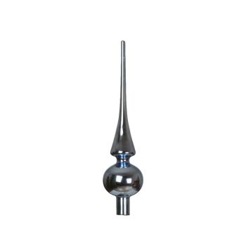 Decoris puntale per albero di natale 26cm in vetro, colore blu 1 pezzo