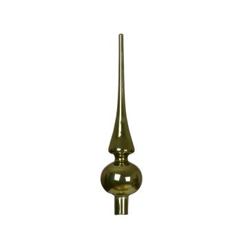 Decoris puntale per albero di natale 26cm in vetro, colore verde 1 pezzo