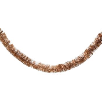 Decoris ghirlanda lametta 7x270cm in plastica, colore marrone